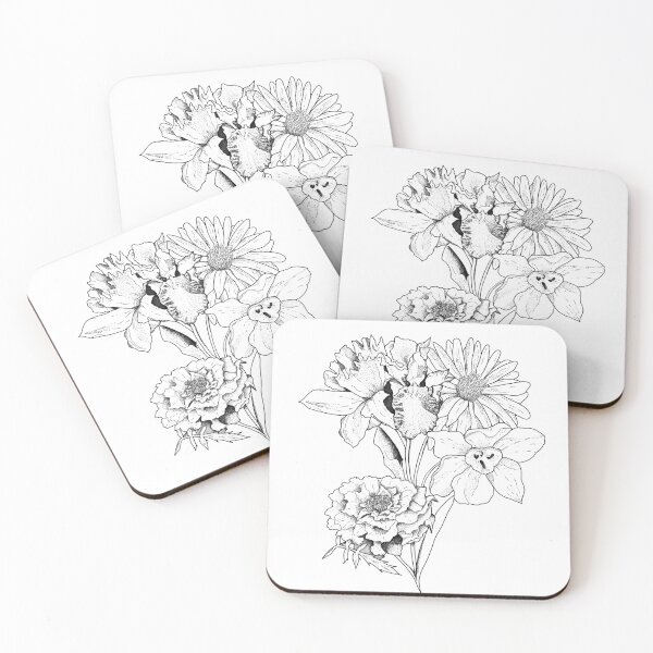 Item preview, BTS Birth Flowers designed and sold by glitchykneecaps.