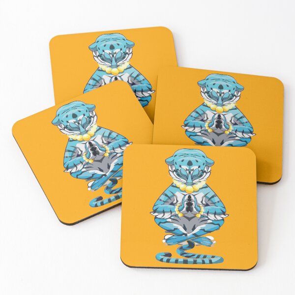 Item preview, Azure Tiger Meditating  designed and sold by Bonobofy.