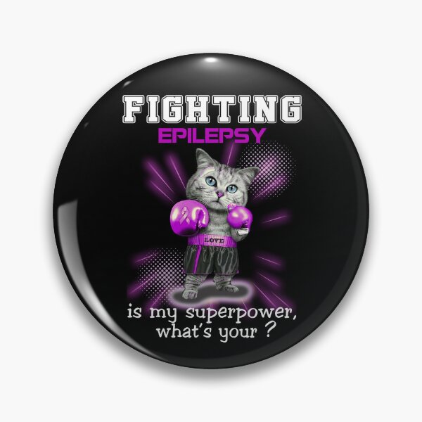 Item preview, Funny Cat Fighting Epilepsy Is My Superpower What's Your designed and sold by Kohend.