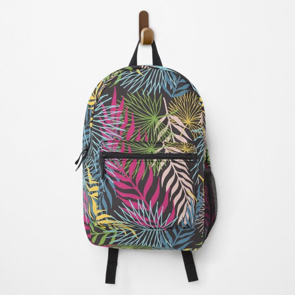 Item preview, Pattern Of Colored Topical Leaves On Black Background designed and sold by SidhuKeet1.