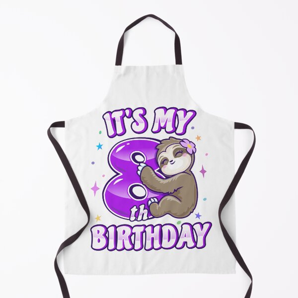 Item preview, Its My 8th Birthday Sloth For Girls designed and sold by pablomendoza.