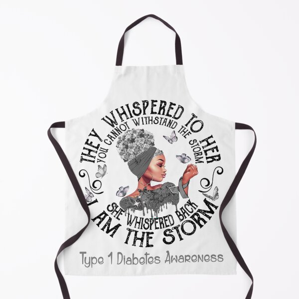 Item preview, Black Girl Fighter Strong I Am The Storm Type 1 Diabetes Awareness designed and sold by Mnrshirley.