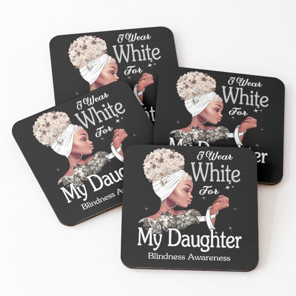 Item preview, Blindness Awareness Black Girl I Wear White For My Daughter designed and sold by tenjun16.