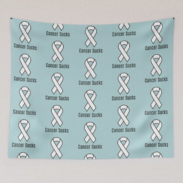 Item preview, Lung Cancer Sucks Awareness Ribbon designed and sold by Sugar-Magnolia.