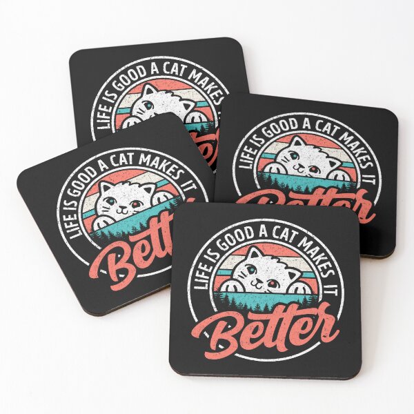 Item preview, Life is Good a Cat Makes it Better designed and sold by inkedtee.