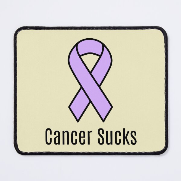 Item preview, Stomach and Esophageal Cancer Sucks Periwinkle Awareness Ribbon designed and sold by Sugar-Magnolia.