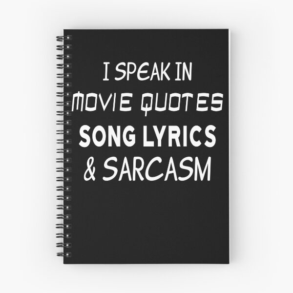 Item preview, I Speak In Movie Quotes Song Lyrics And Sarcasm designed and sold by TshirtsLIVE.