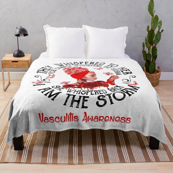 Item preview, Black Girl Fighter Strong I Am The Storm Vasculitis Awareness designed and sold by Mnrshirley.