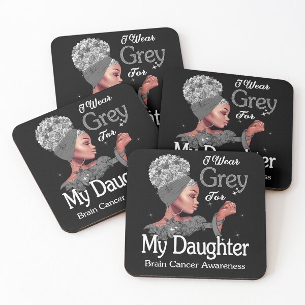 Item preview, Brain Cancer Awareness Black Girl I Wear Grey For My Daughter designed and sold by tenjun16.
