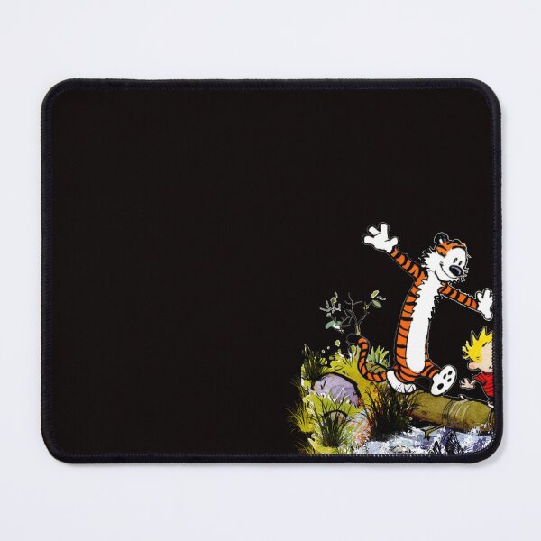 Item preview, hiking calvin and hobbes on a log designed and sold by Whitetailcrafts.
