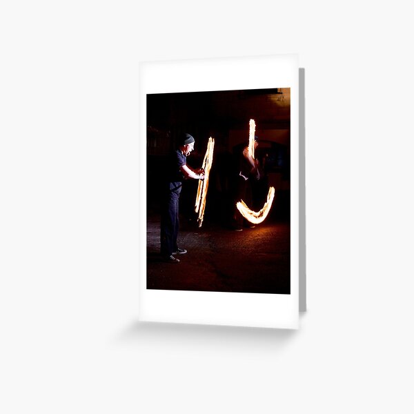 Fireplay 2 - Halloween, Derry 2012 Greeting Card