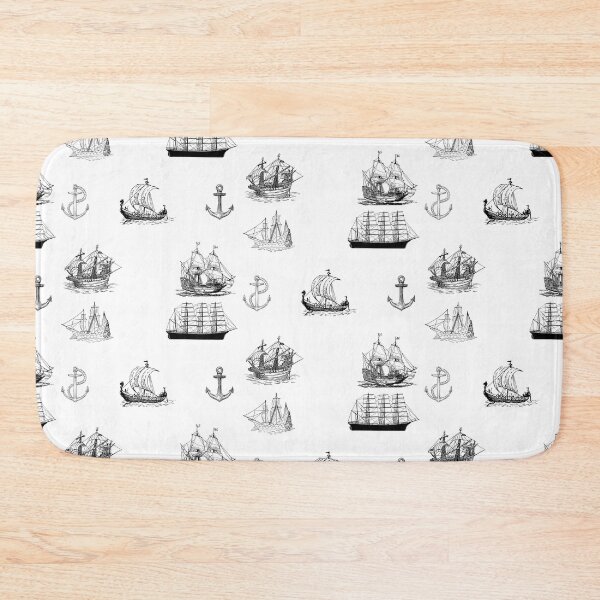 Item preview, Line Art Black and White Sea and Ocean Sail Boats, Ships Collection designed and sold by silviaol.