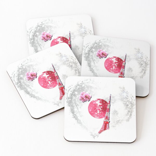 Item preview, Japan Flag Heart Splash Tokyo designed and sold by Jolly-Yosei.