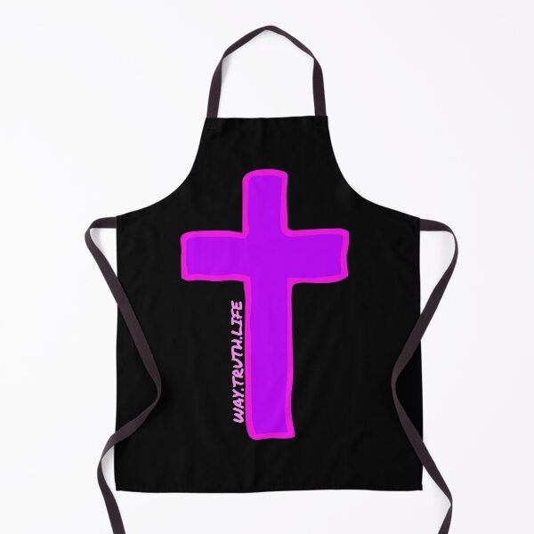 Item preview, Christian Jesus Cross, John 14: 6 Versículo de la Biblia, Yo soy el camino, la verdad y la vida, rosa estética cristiana. designed and sold by Emily Roberts.