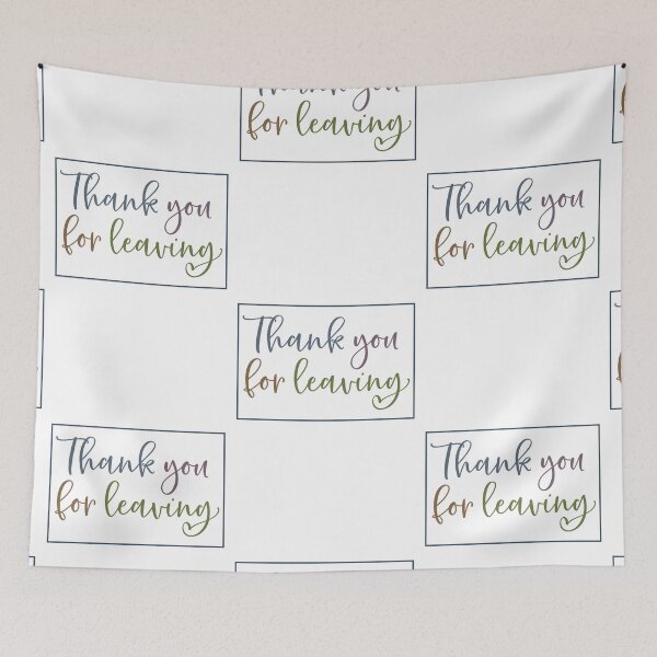 Item preview, Thank You For Leaving | Doormat designed and sold by Wagdy-online.
