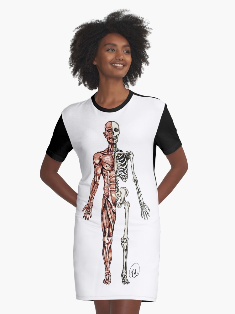 half skeleton shirt