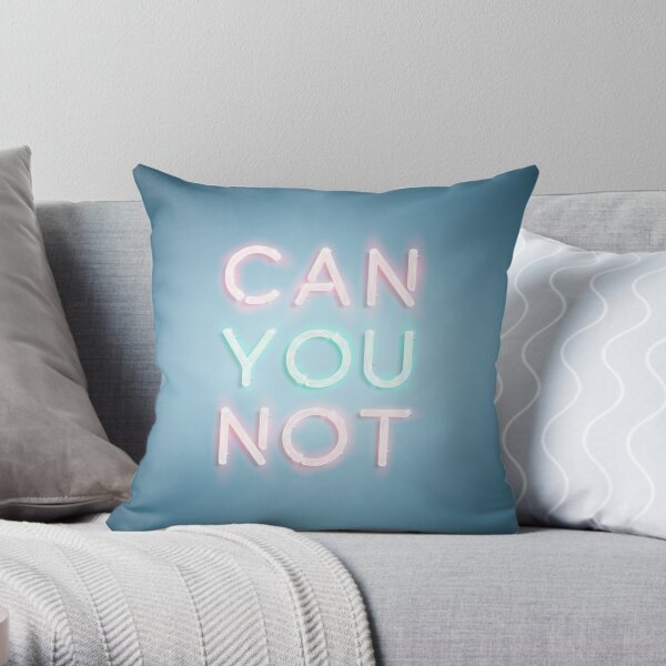 Can You Not Throw Pillow
