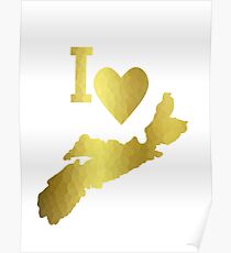 Gold Nova Scotia Poster