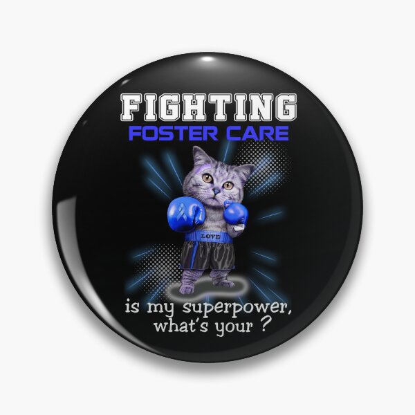 Item preview, Funny Cat Fighting Foster Care Is My Superpower What's Your designed and sold by Kohend.