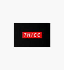 Supreme "THICC" Logo Art Board Print