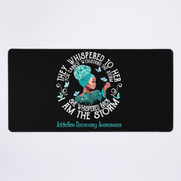 Item preview, Black Girl Fighter Strong I Am The Storm Addiction Recovery Awareness designed and sold by Mnrshirley.