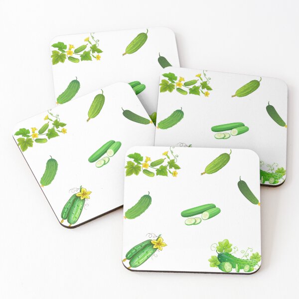 Item preview, Green Cucumbers and Cucumber Flowers  designed and sold by silviaol.