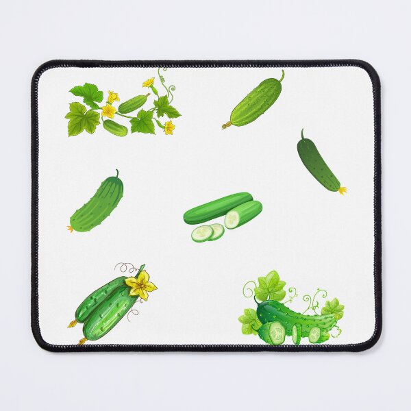 Item preview, Green Cucumbers and Cucumber Flowers  designed and sold by silviaol.