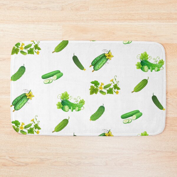 Item preview, Green Cucumbers and Cucumber Flowers  designed and sold by silviaol.