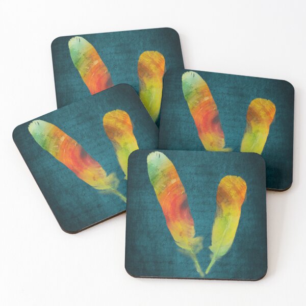 Item preview, Feather Colour Splash designed and sold by Dyrk Wyst Redbubble Shop.