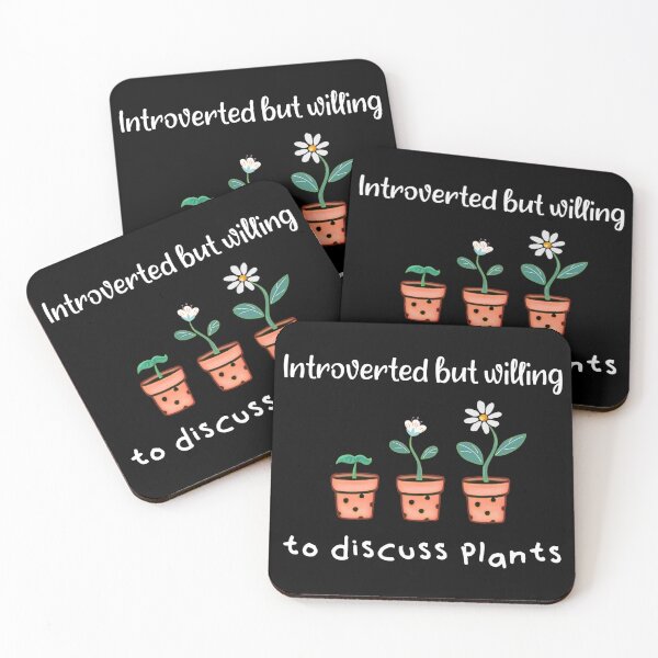 Item preview, Funny Introverted But Willing To Discuss Plants Shirt - Plant Lover T Shirt for Women - Plant Lover Tshirt for Her - Gift for Introverted Women designed and sold by cizito.