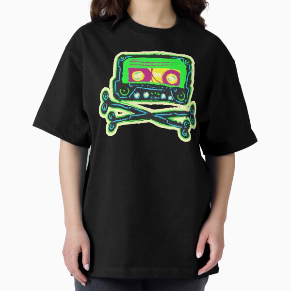 Pirate Bay Neon Cassette Tape Oversized T-Shirt