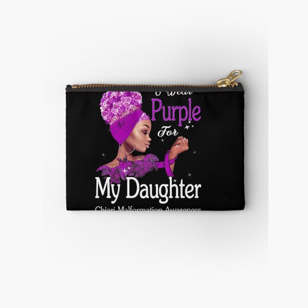 Item preview, Chiari Malformation Awareness Black Girl I Wear Purple For My Daughter designed and sold by tenjun16.
