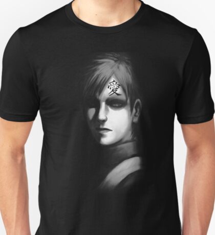 Black and White Face of Gaara T-Shirt