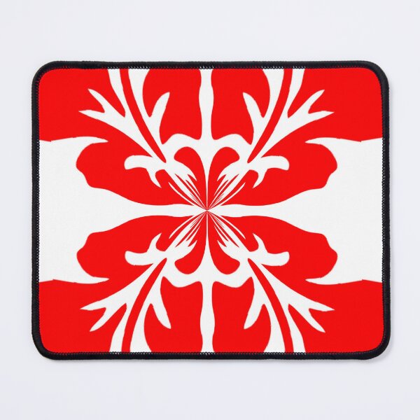 Item preview, Red and white tropical island floral Leaf design designed and sold by Coexist In Tee's .