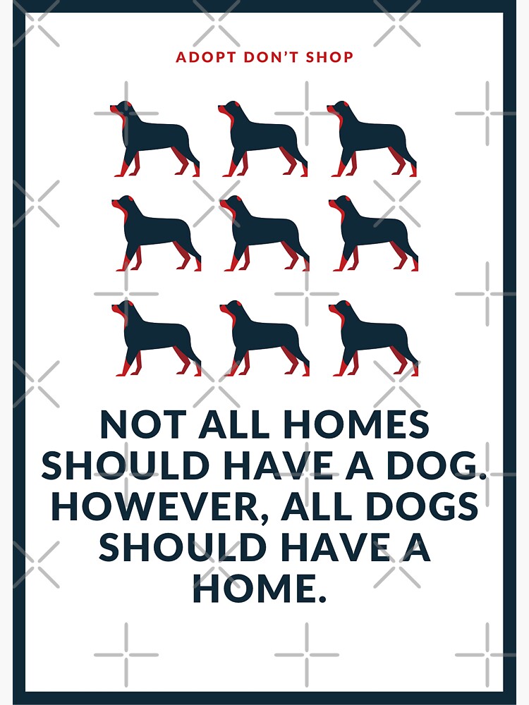 "All dogs should have a home" Sticker by Ourhappyplaces Redbubble