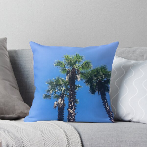 Item preview, Three Palm Trees on Blue Sky designed and sold by thesofiaarchive.