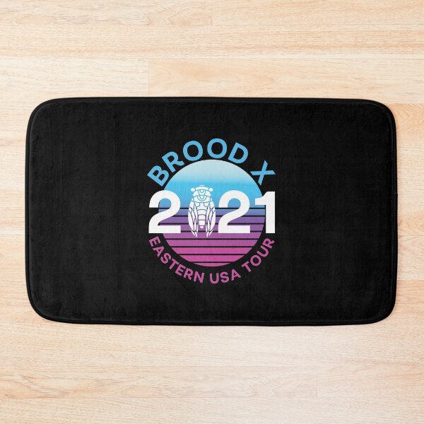 Item preview, Brood X Eastern USA Tour Vaporwave Sunset designed and sold by JanetBatz.