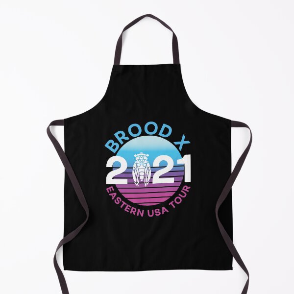 Item preview, Brood X Eastern USA Tour Vaporwave Sunset designed and sold by JanetBatz.