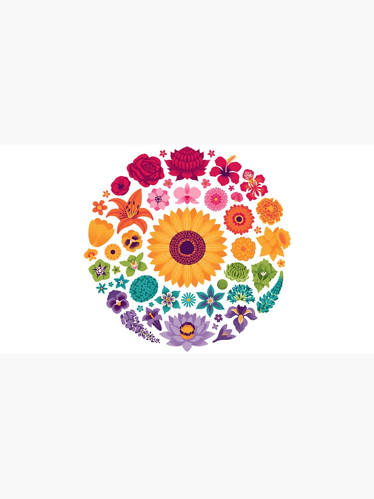 Floral Rainbow (dark) by Waynem79