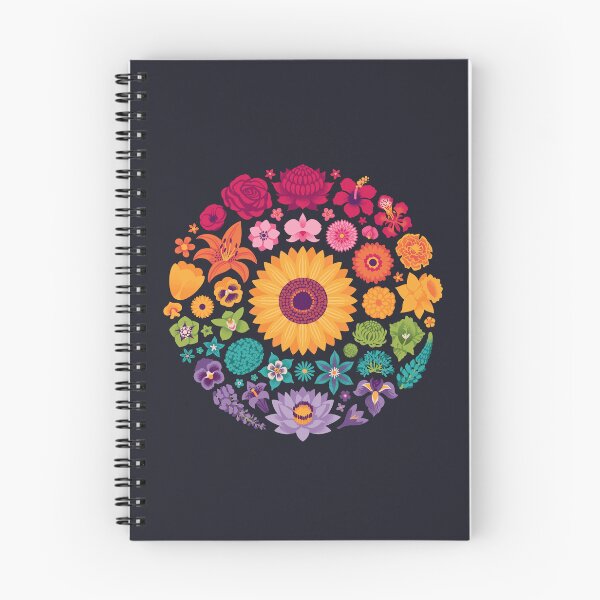 Item preview, Floral Rainbow (dark) designed and sold by Wayne Minnis.