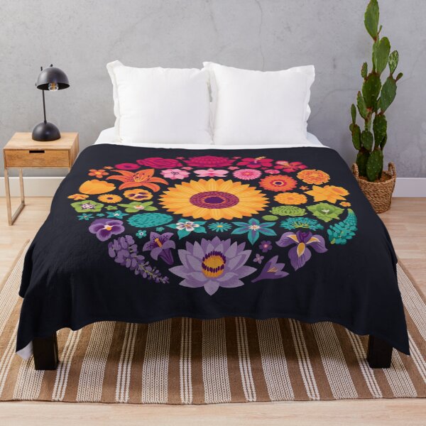Item preview, Floral Rainbow (dark) designed and sold by Wayne Minnis.