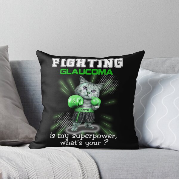 Item preview, Funny Cat Fighting Glaucoma Is My Superpower What's Your designed and sold by Kohend.