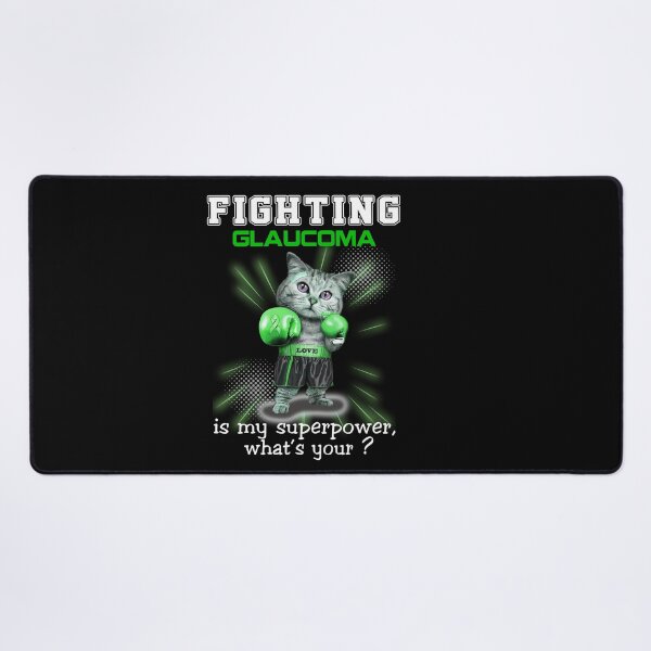 Item preview, Funny Cat Fighting Glaucoma Is My Superpower What's Your designed and sold by Kohend.