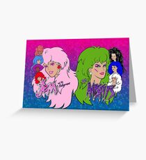 Jem and the Holograms Vs The Misfits Greeting Card