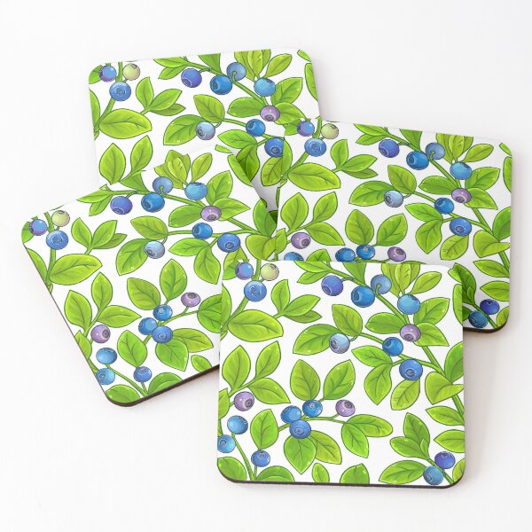Item preview, Blueberry Fruit Branches Pattern designed and sold by silviaol.