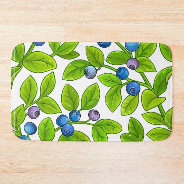 Item preview, Blueberry Fruit Branches Pattern designed and sold by silviaol.