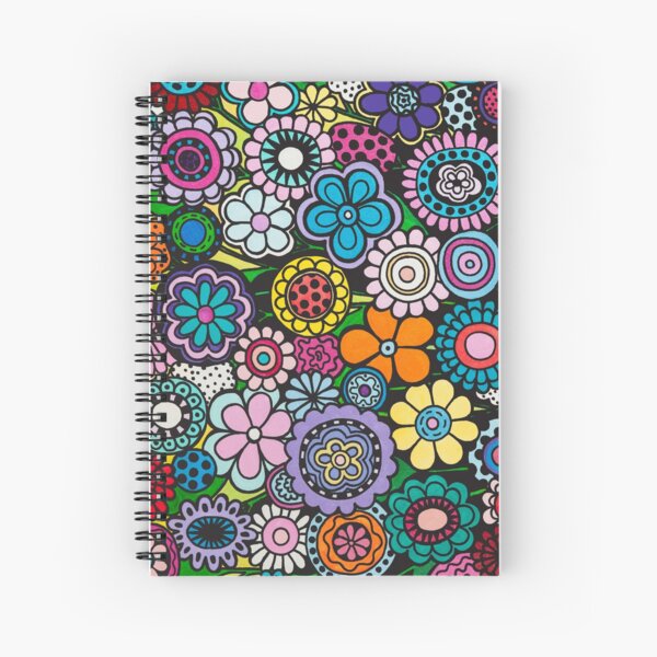 Polka Dot Garden Spiral Notebook