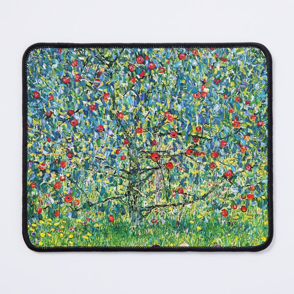 Aperçu de l'œuvre Pommier I par Klimt Peinture à l’huile faite à la main| Pommier Gustav Klimt créée et vendue par TeeARTHY.