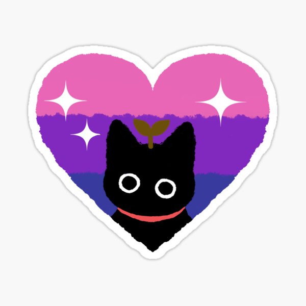 Item preview, Lilcat Heart Bisexual designed and sold by fruitblush.