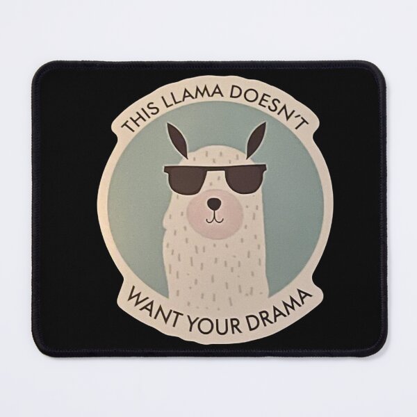 Item preview, No Drama Llama designed and sold by tees-n-treats.